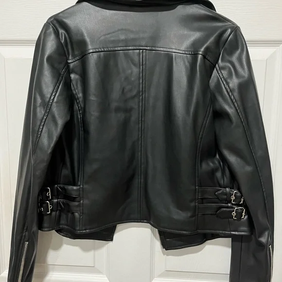 Chelsea DeBoer Faux Leather Moto Jacket - Picture 3 of 5